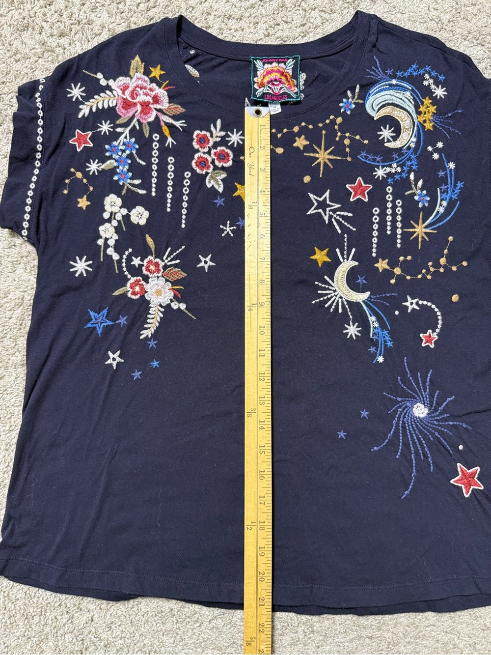 Johnny Was Cyllene Embroidered Top - Size M - Picture 4 of 5